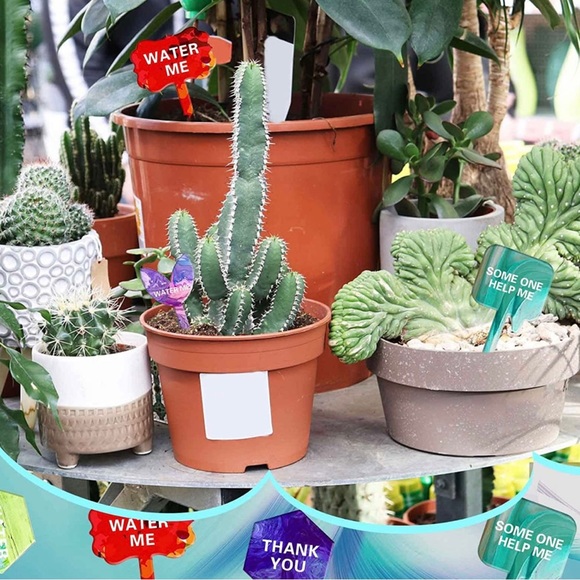 Blue Glitter Plant Markers Set of 3 Hand Crafted Resin Gift Set Cake Toppers - Picture 5 of 7